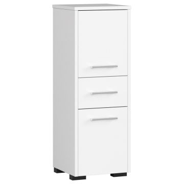 Szafka łazienkowa FIN 2D 1SZ, 2 drzwi, 1 szuflada, biała, 30 × 85 × 30 cm