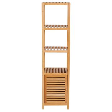 Bathroom cabinet Homcom 36x33x140cm., light brown
