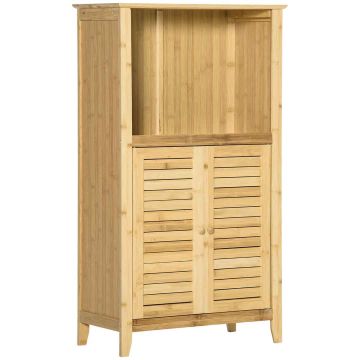 Szafka łazienkowa Homcom 50x25,5x92cm, jasnobrązowa