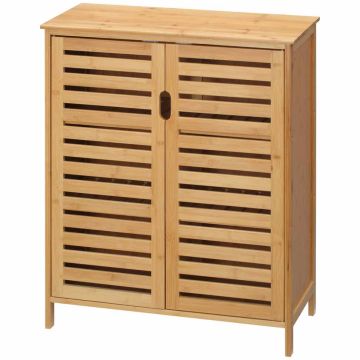 Szafka łazienkowa Homcom 68x32x86cm, jasnobrązowa