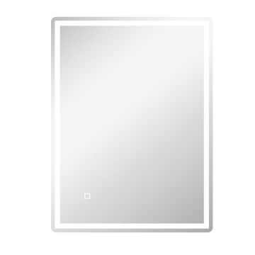 Bathroom mirror with LED lighting Homcom 60x80x4cm., silver color