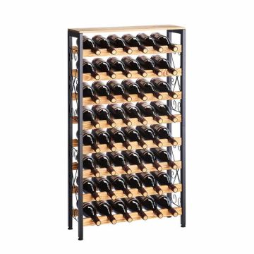 Stojak na wino VEVOR XGLZ-02, 8 poziomów, do 48 butelek, 66 × 23,5 × 119 cm