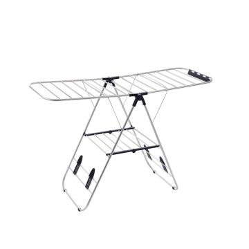 Stainless steel folding clothes drying rack