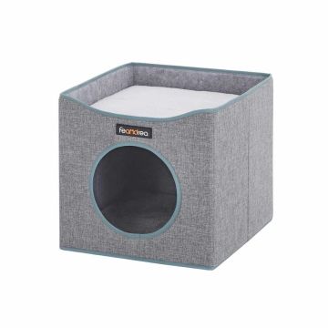 Cat bed-cave, gray 33 x 37 x 33 cm, foldable