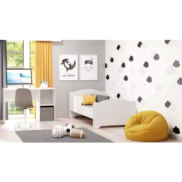 Łóżko dziecięce Michas z materacem 144 cm x 75 cm x 63 cm