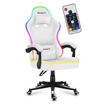 Fotel gamingowy HUZARO FORCE 4.4 RGB Biały