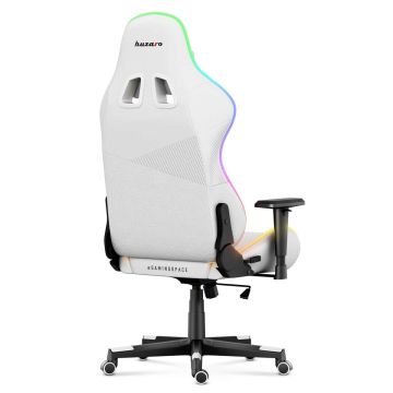 Fotel gamingowy HUZARO FORCE 6.2 Biały RGB LED