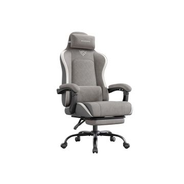 Fotel gamingowy SONGMICS OBG079G01, z podnóżkiem, 70 × 70 × 123,5–133 cm
