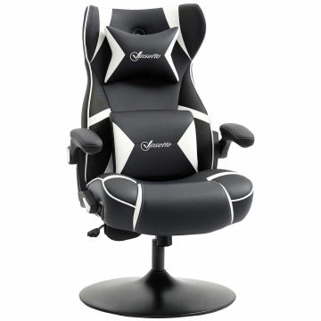 Fotel gamingowy Vinsetto 69x73x118cm, czarno-biały