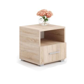 Stolik nocny Emi 40,5x37x40 cm, beżowy
