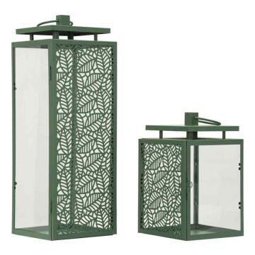 Hall Lamps, 2 pcs, Green, 15 × 41.5 × 14.5 cm; 15 × 24 × 14.5 cm