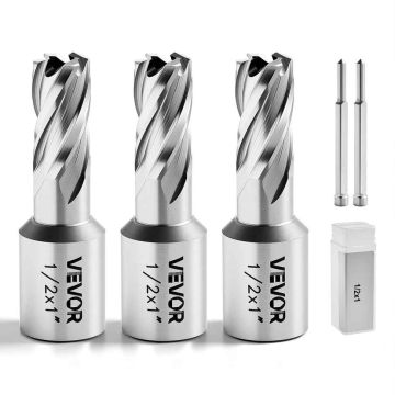 Zestaw noży do wycinania pierścieni VEVOR KD-5-01-A, 5 szt., 12,7 × 25,4 mm