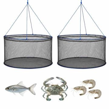 Fishing nets VEVOR DT-007, 2 pcs, Black/Blue, 33 × 33 × 12 cm