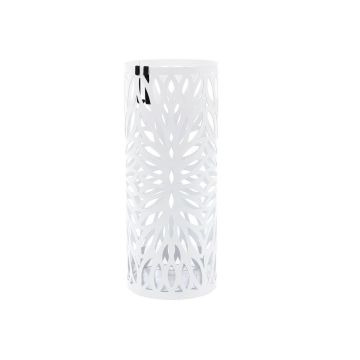 Cylindrical umbrella stand LUC20W, white