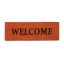 Wycieraczka "Welcome" 75x25 cm, kolor pomarańczowy