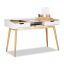 Desk with drawers 76x120x55cm., light brown/white