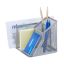 Writing instrument organizer 13.5x15x13 cm., silver color