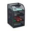 Writing instrument drawer with 3 compartments 21x12.5x13 cm., black