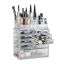 Transparent makeup organizer with drawers 30x24x14cm.