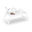 Foldable bed tray 22.5x64x31cm., white