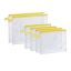 Set of 6 document folders, yellow