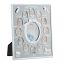 Collage of 13 photos 29x24x0.85cm., gray/white/silver colors