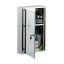 Transparent medical cabinet 50x30x11cm., silver color