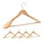 Clothes hangers 5 pcs., light brown/silver color