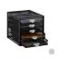 Document drawer with 5 compartments 29x27.5x35.5 cm., black