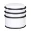 Door stop with rubber rings, white