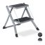 Household ladder 45x50x50cm., black/gray