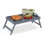 Foldable bed tray 23x60.5x30cm., gray