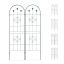 Set of 2 garden trellis 180x50x1.5cm, dark green