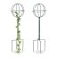 Set of 2 garden grills "Sfera", dark green
