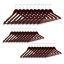 Clothes hangers 30pcs, brown/silver color
