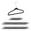 Clothes hangers 50pcs, black/silver color