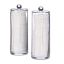 Set of 2 transparent organizers for storing cotton pads 20x7cm.