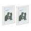 Set of 2 photo frames 32.5x22.5x3.5cm., white