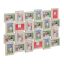Collage of 24 photos 61.5x91x2cm., light brown/white