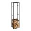 Firewood stand 170x44.5x30cm., black