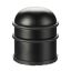 Door stop made of stainless steel, black