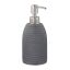 Liquid soap dispenser 18x8cm., gray/silver color