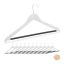 Clothes hangers 12pcs, white/black/silver