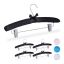 Trouser hangers 5pcs, black/silver
