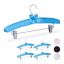 Trouser hangers 5pcs, blue/silver color