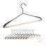 Clothes hangers 10pcs, light brown/black