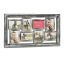 Collage of 8 photos 39.5x68x3cm., brown/silver color