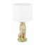 Table lamp 47.5x25cm., white/gold color