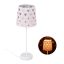 Table lamp 43x16cm., pink/white