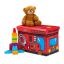 Folding box with lid 34x49x31cm., red/black